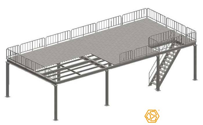 鋼結(jié)構(gòu)平臺設(shè)計圖紙